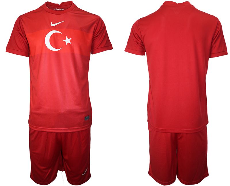 Men 2020-2021 European Cup Turkey Blank home red Soccer Jersey->germany jersey->Soccer Country Jersey